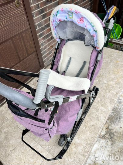 Зимние прогулочные санки Nika InHome с