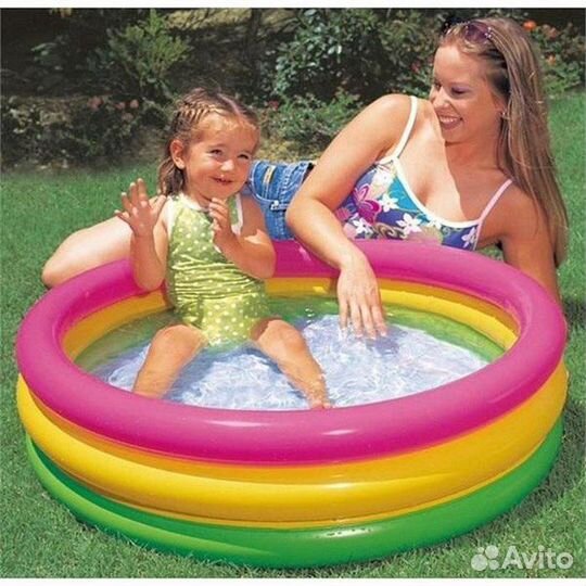 Бассейн надувной intex 61x15см от 1 до 3 лет Новый