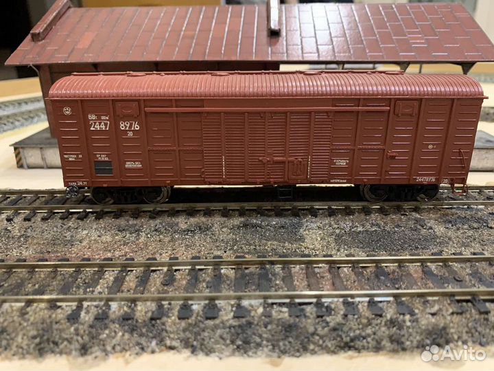 Железная дорога крытый вагон Modela HO 1/87