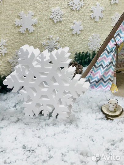 Снежинки большие толщина 15см 80 см высота