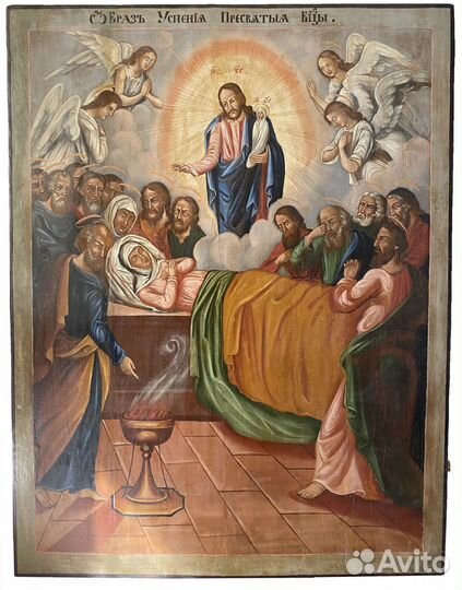 Икона успение большая храмовая 19 век