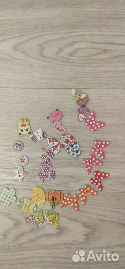 Пуговицы деревянные