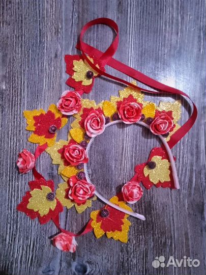 Корона ободок осенняя