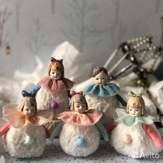 Головки кукольные из флюмо