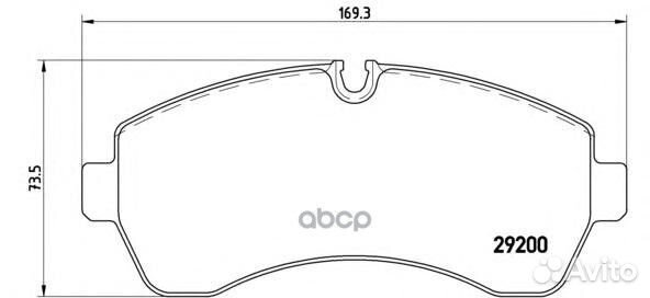 Колодки VW crafter 30-35 2.5 TDI/ mercedes spri