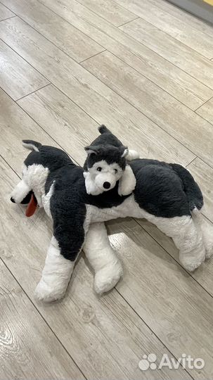 Мягкая игрушка собака хаски IKEA