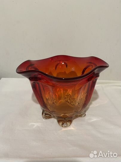 Ваза,чешское стекло