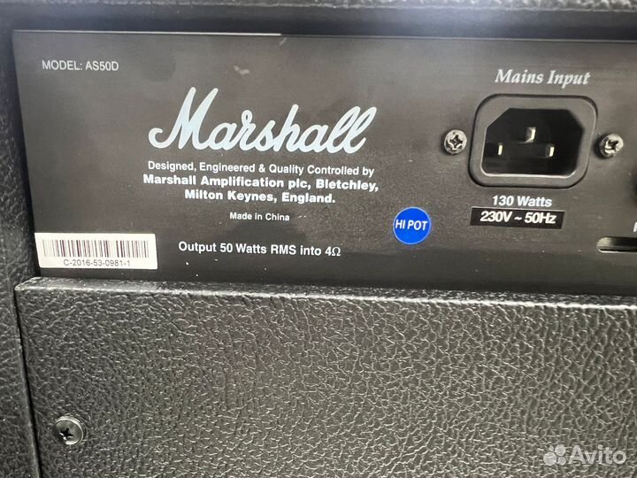 Комбоусилитель Marshall AS50D