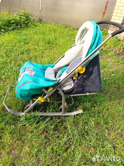 Детские санки коляска