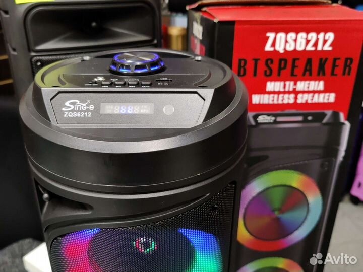 Большая мощная портативная беспроводная колонка