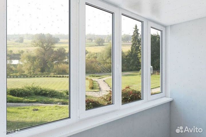 Пластиковый балкон пвх под ключ