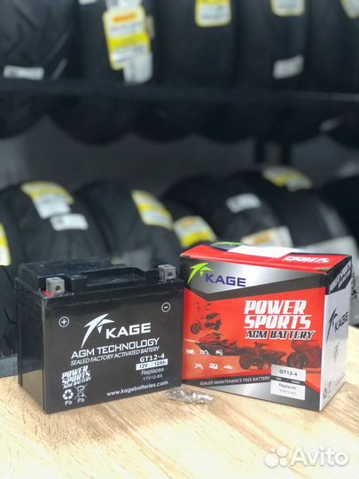 Аккумулятор мото AGM Kage YTX12