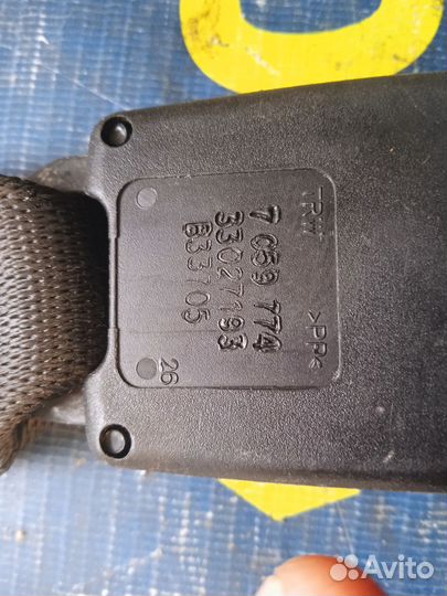 Замок ремня безопасности задний правый Bmw 5 E60