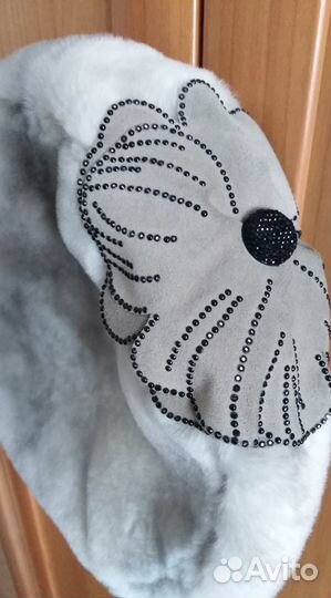 Мутоновый берет, женский