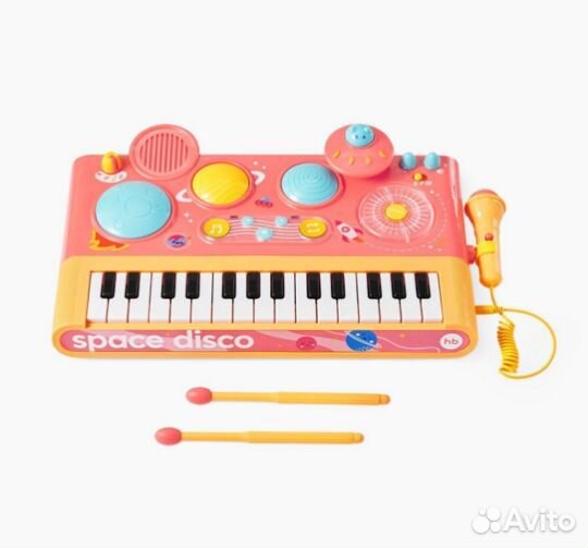 Игрушка-пианино space disco Happy Baby