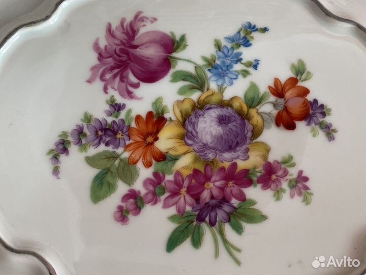 Блюдо антикварное. Австрия. Schlaggenwald