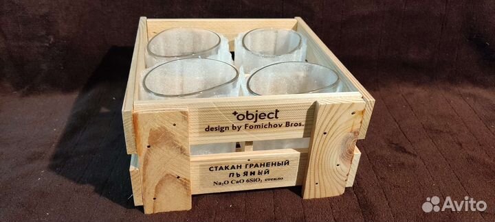 Набор пьяных стаканов 4шт