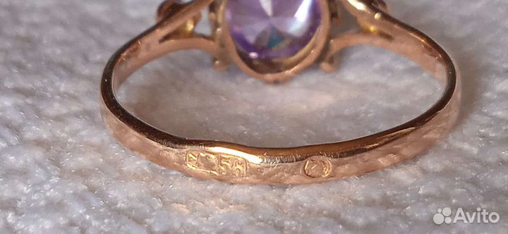 Антикварное кольцо 56 пробы