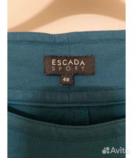 Escada Бирюзовое вискозное повседневное платье