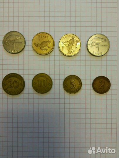 Монеты Латвии