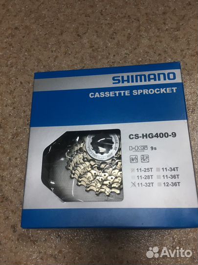 Кассета Shimano CS-HG400-9, 11-25, 9 скоростей