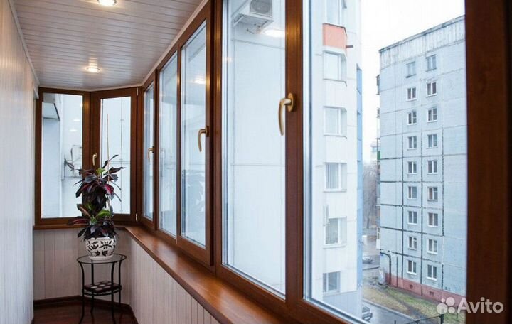 Остекление балконов и лоджий под ключ O5711