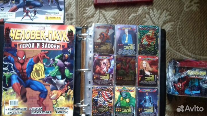 Карточки Человек паук герои и злодеи Вся коллекция