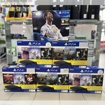 Sony Playstation 4, 2 геймпада +810 игр