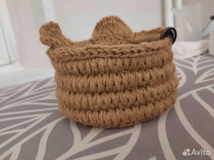 Корзины из джута. Ручная работа