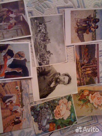 Открытки коллекционные 50-70-х годов, чистые