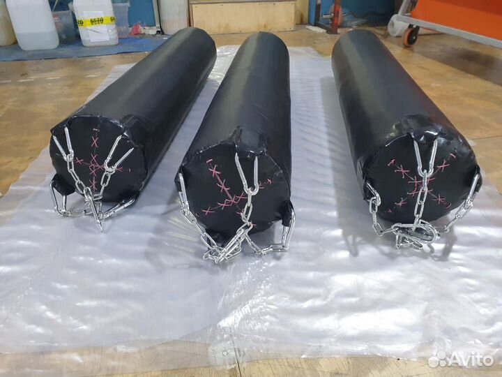 Боксерский мешок кожанный 1,8м с кольцом подвесом