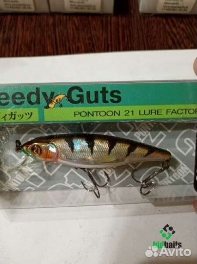 Воблеры 21 pontoon Greedy-guts 66F-SR 6.5g 66mm