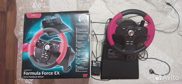 Игровой руль с педалями Logitech Formula Force EX