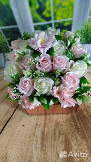 Мыльные розы букеты