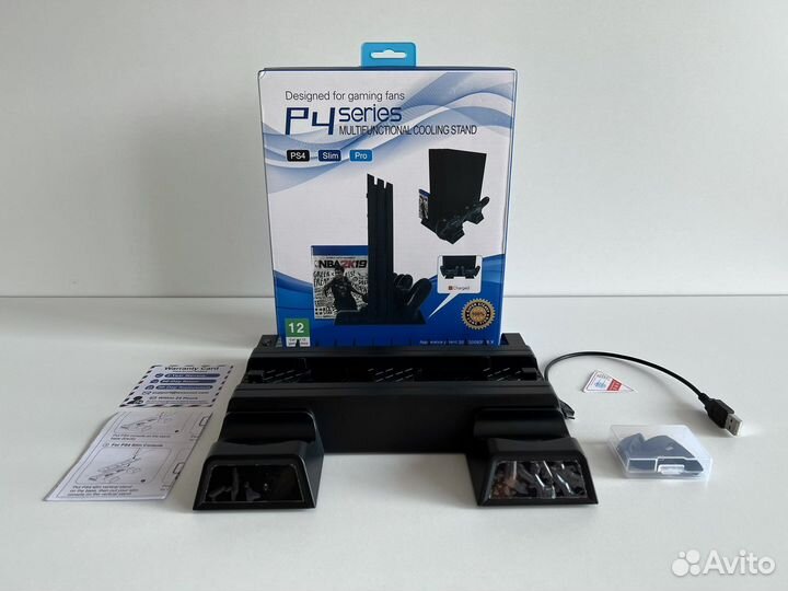 Подставка с охлаждением и зарядкой Sony PS4