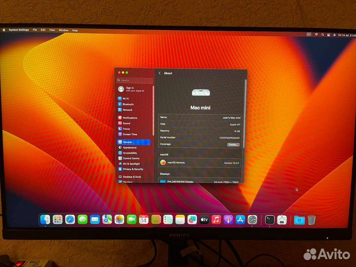 Apple Mac mini 2020 (a2348) M1 8Gb