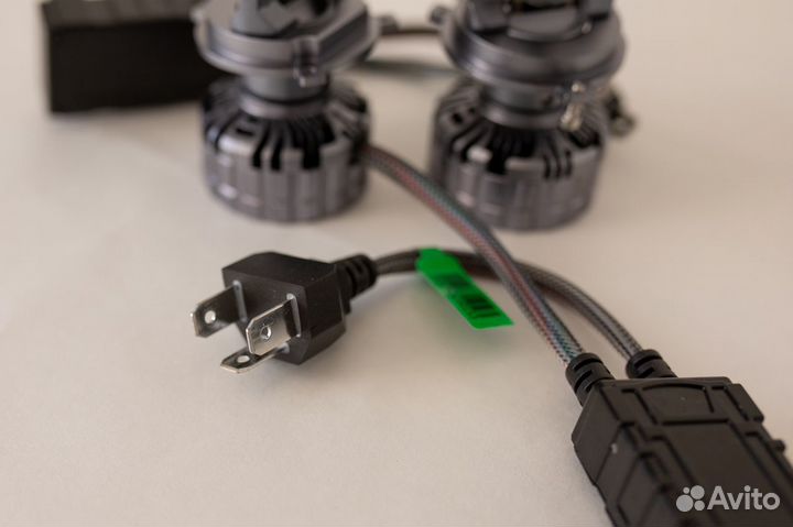 Светодиодные лед LED лампы H4 мини линзы