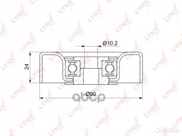 Ролик натяжной приводного ремня PB5371 lynxauto