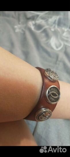 Кож.мужск.браслет в подарок