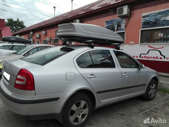 Автобокс на крышу. Koffer на Skoda Octavia