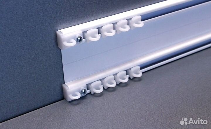 Двурядные и трехрядные профильные карнизы для штор