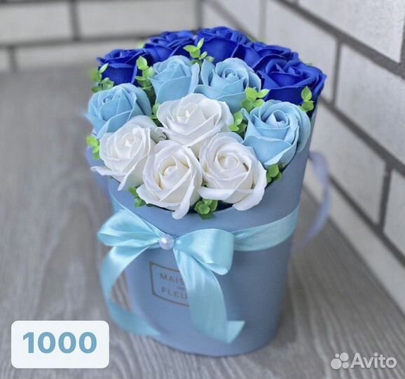 Букет на выписку из мыльных цветов