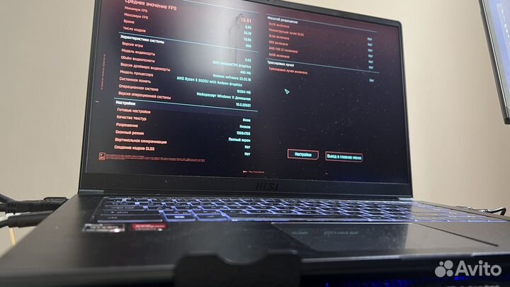 Ультрабук игровой 512m2 /16ddr4 /cpu12 Ryzen5