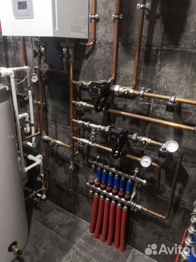 Монтаж отопления, водоснабжения. Теплый пол