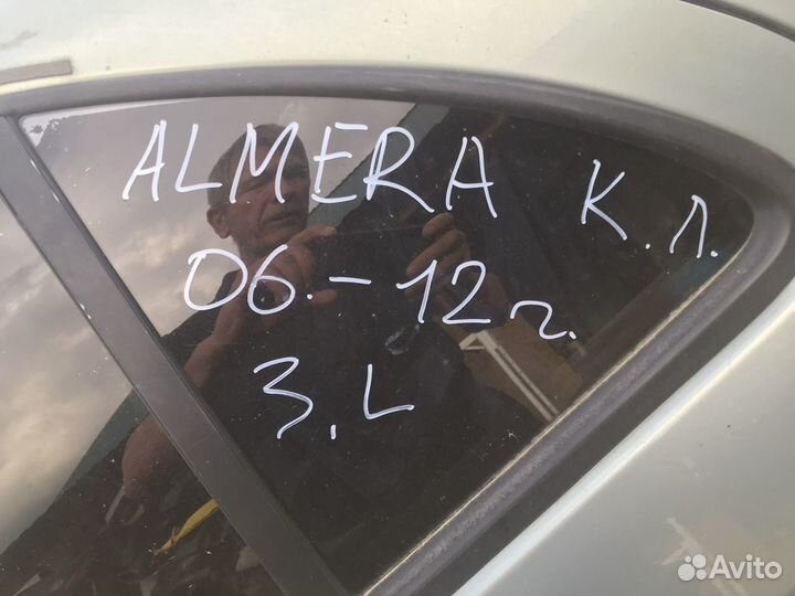 Стекло треугольник задней двери Nissan Almera клас