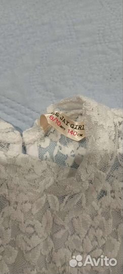 Блузка белая для девочек