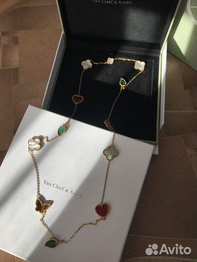 Длинное колье Van Cleef& Arpels на подарок