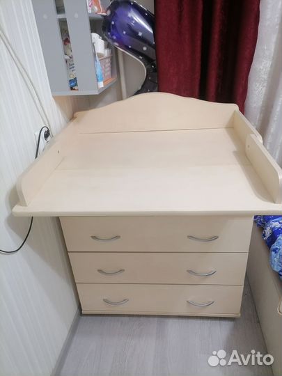 Пеленальный комод с матрасом