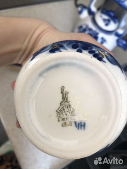 Фарфоровый сервиз гжель