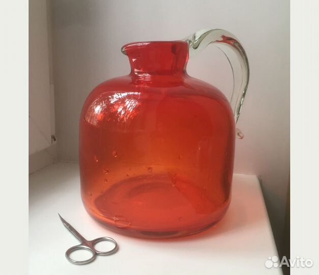 Рюмки. Цветное стекло. Винтаж. Ваза